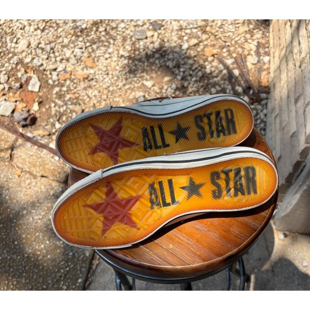 Converse x John Varvatos Star Player Mens Size 9 Leather Distressed White Ivory - Picture 9 of 10